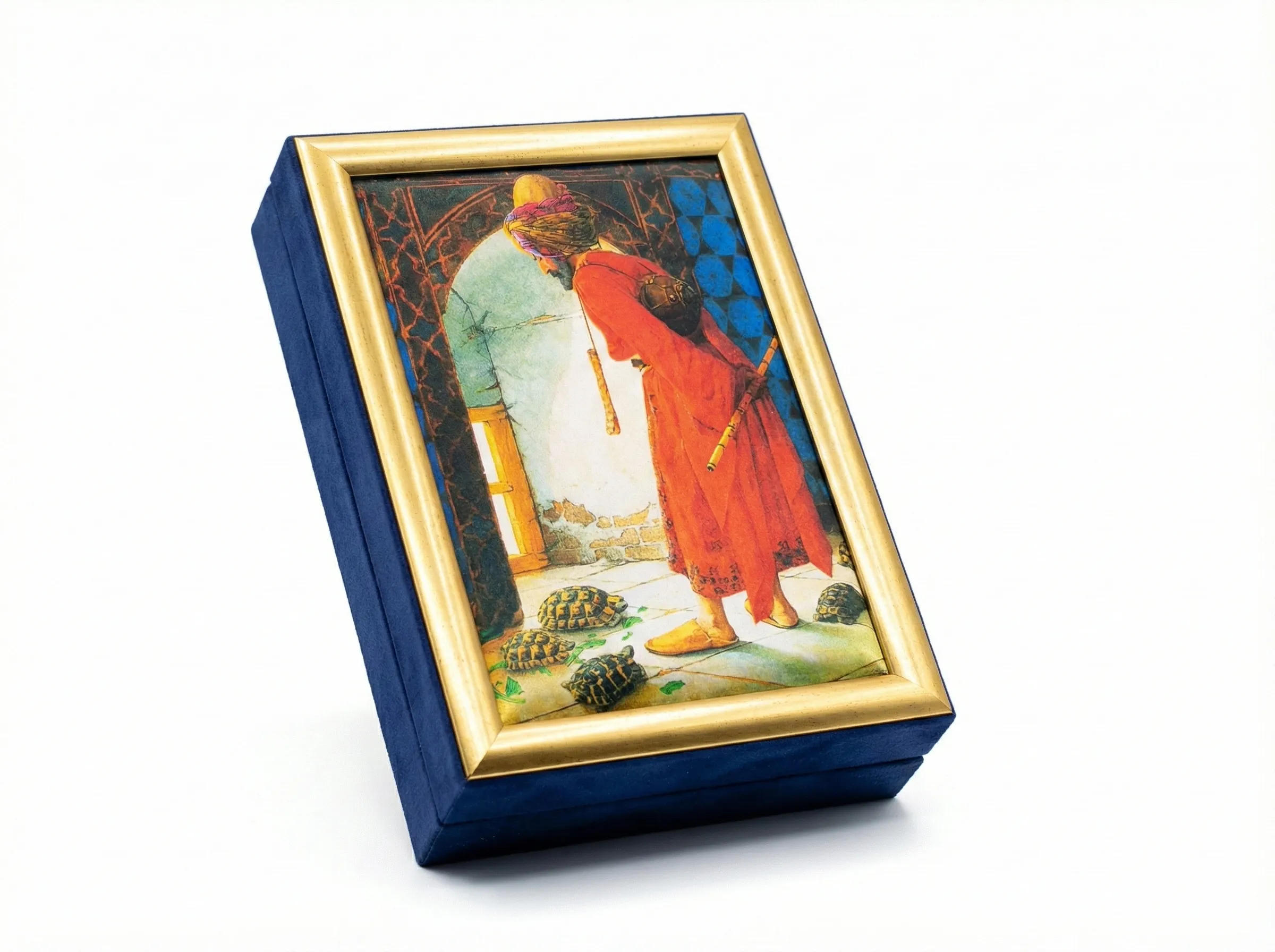 Kaplumbağa Terbiyecisi Çerçeveli Çikolata Kutusu